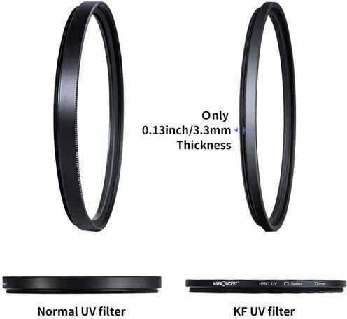 K&F Concept UV Filter Diameter 55mm with MC Coating Multi-Coated for Camera Lenses