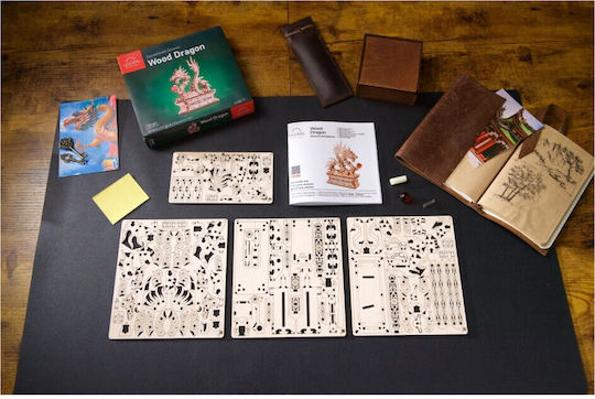 Ugears Построителна дървена игра Ξύλινος Δράκος