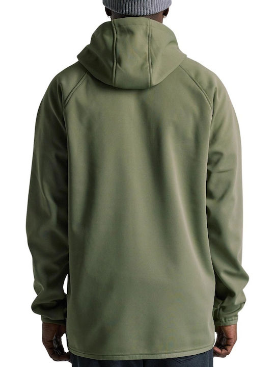 Burton Crown Weatherproof Herren Sweatshirt mit Kapuze Forest Moss