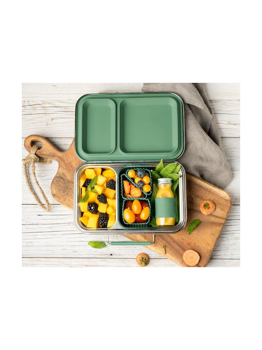 Lekkabox Кутия за обяд Inox Зелен 1бр