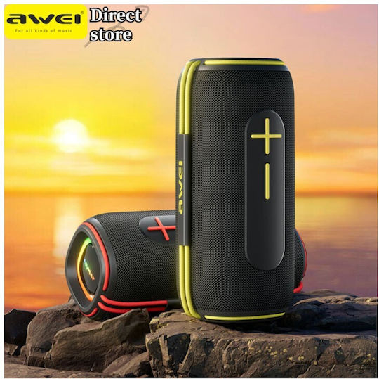 Awei KA5 Bluetooth Speaker 20W with Battery Life up to 8 hours Black-Yellow