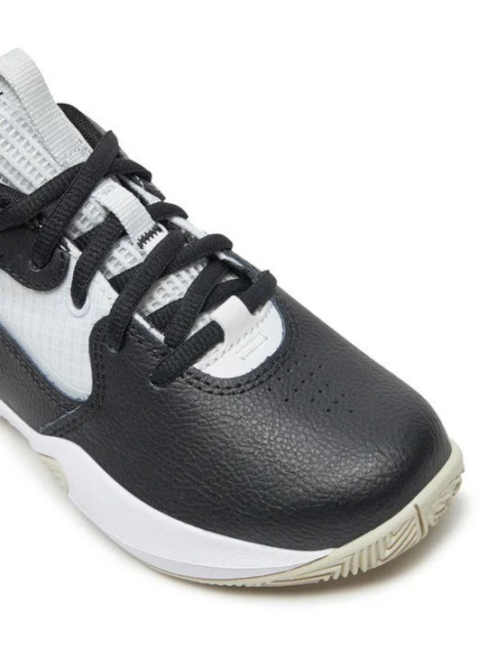 Lockdown 7 Kids Sports Shoes Basketball with Laces White