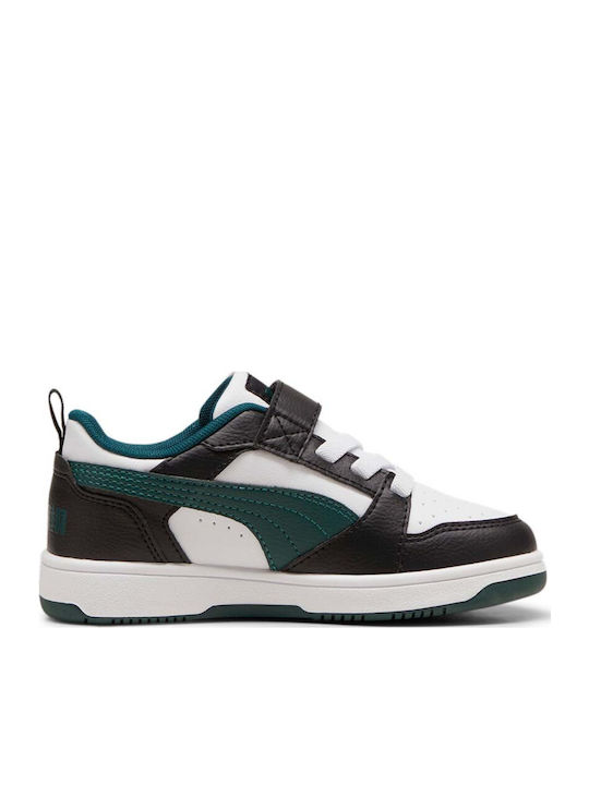 Rebound V6 Lo AC+ Kids Sneakers with Hoop & Loop Closure Multicolour