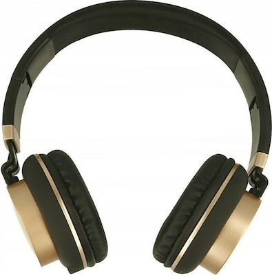 Gjby GJ-18 Wired On Ear Headphones Gold Black GJ-18