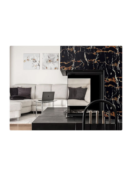 3D Wandpaneele aus PVC Schwarzes 280x122cm