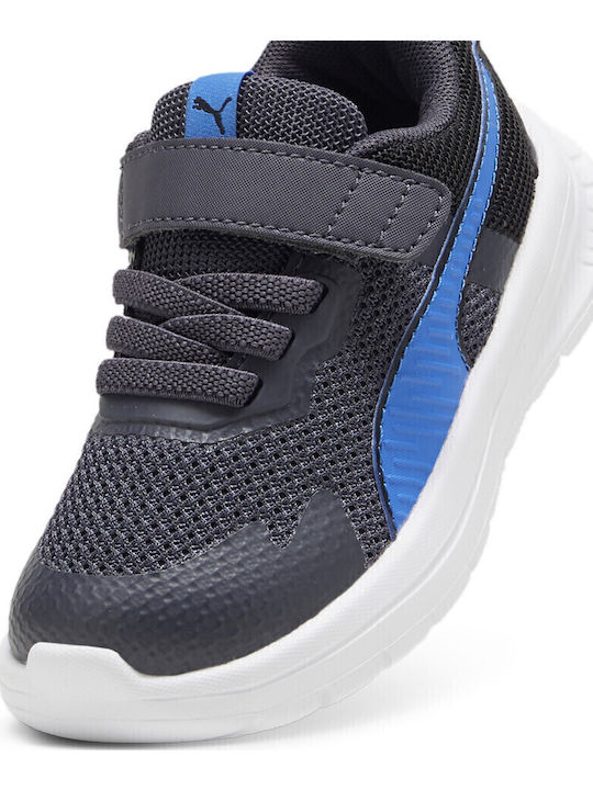 Evolve Run Mesh Ac Kids Sports Shoes Running with Hoop & Loop Closure Navy Blue