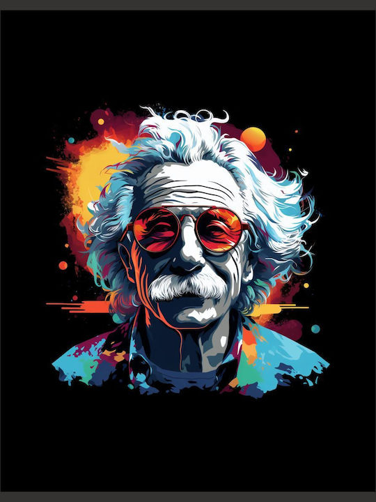 Albert Einstein W T-shirt Black