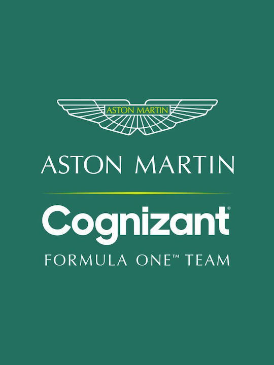 Tricou cu mânecă lungă Aston Martin F1 W Replica Negru