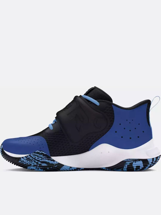 Gs Zone Bb 2 Kids Sports Shoes Basketball with Hoop & Loop Closure Blue