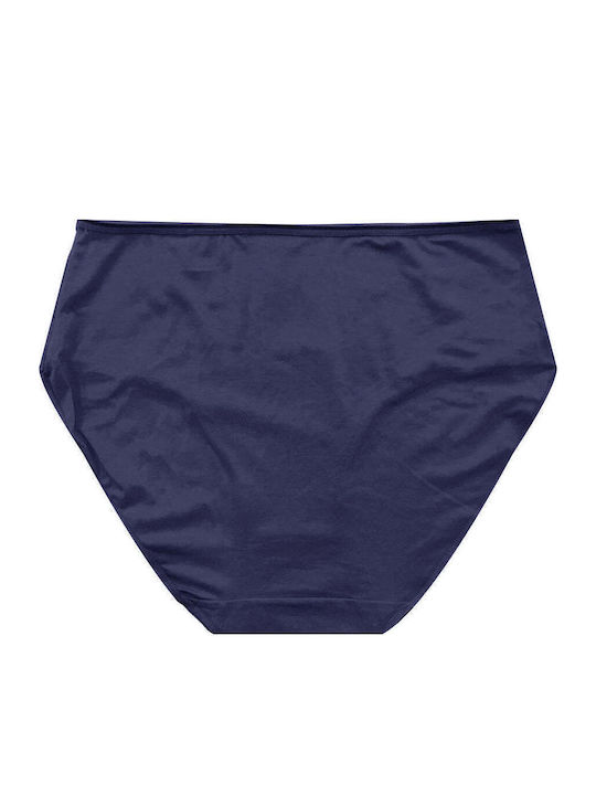 Hochtailliert Damen Slip Blau