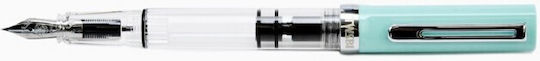 Twsbi Calligraphy Pen Broad Green with Green Ink