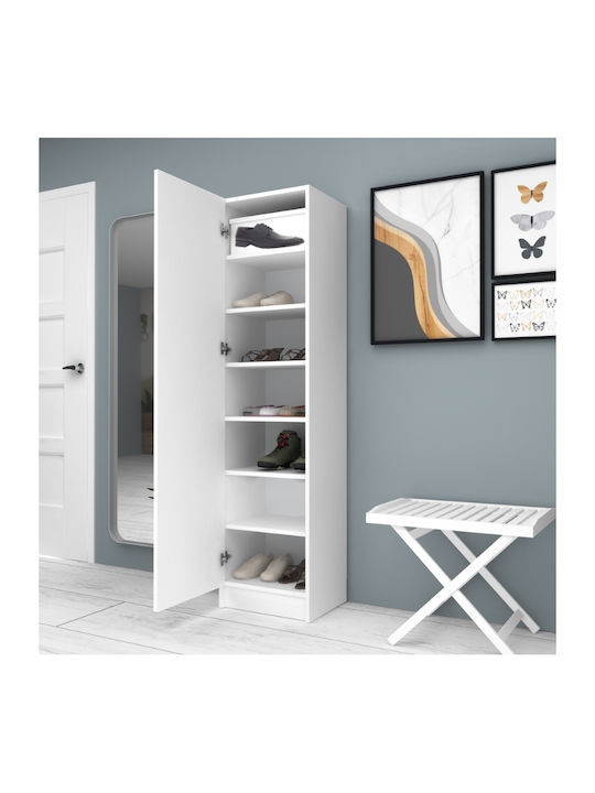 Petro Wooden Shoe Organizer White 45x38x180cm
