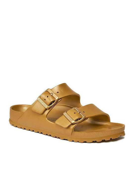 Arizona Eva Flip Flops in Sandal Style in Gold Colour