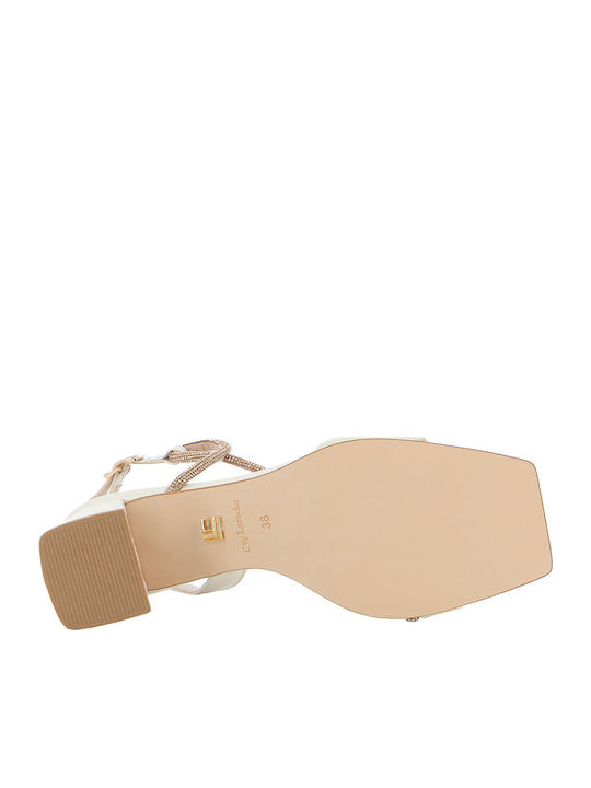 Leder Damen Sandalen mit mittlerem Absatz Ivory Coast