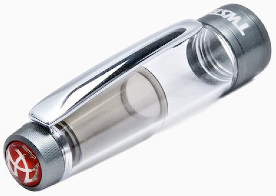 Twsbi Diamond 580 AL R Πένα Καλλιγραφίας Medium 1.1mm Ασημί από Πλαστικό Nickel Gray
