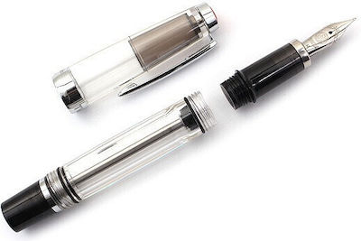 Twsbi Vac 700 Mini Smoke Clear Πένα Καλλιγραφίας Medium Διάφανη