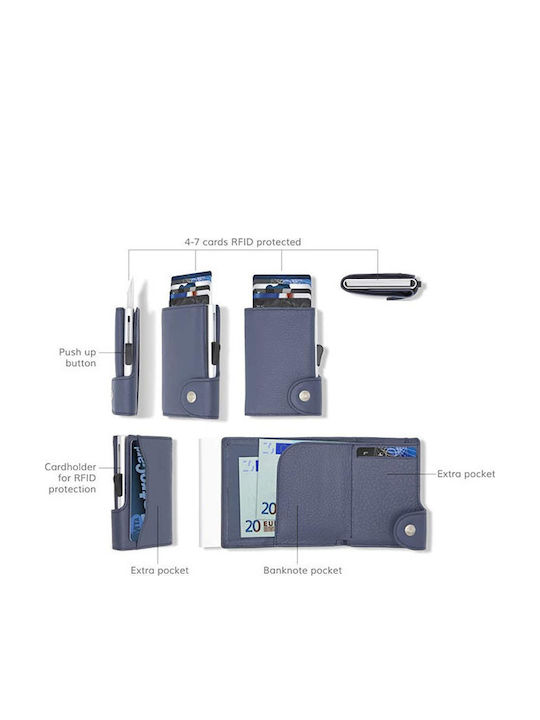 Δερμάτινο Ανδρικό Πορτοφόλι με RFID Καφέ