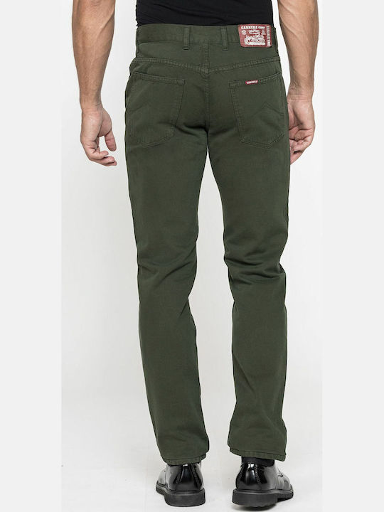 Trousers in Regular Fit green