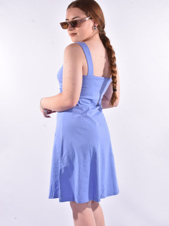 Sommer Damenkleid Hellblau
