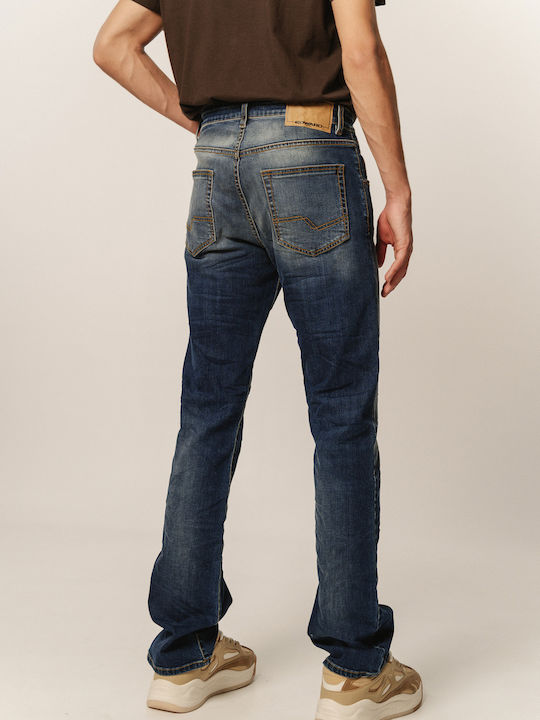 Edward Jeans Herren Jeanshose in Bootcut Fit Blau