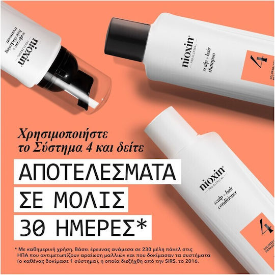 Nioxin Promo Scalp & Hair System 4 Shampoo Progressive Thinning 300ml & Conditioner 300ml & Treatment Serum 100ml