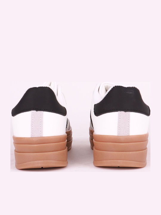 Γυναικεία Flatforms Sneakers Λευκά