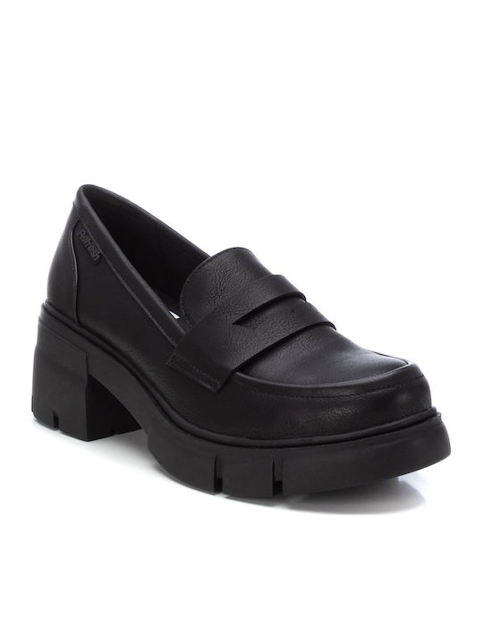 Pumps mit Chunky mittelhohem Absatz Schwarz