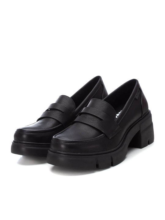 Pumps mit Chunky mittelhohem Absatz Schwarz