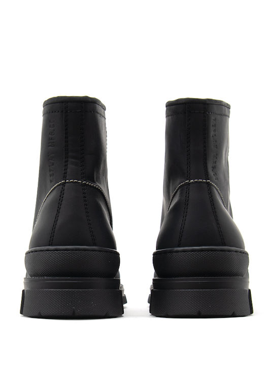 Vega Piele Negru Ghete barbati