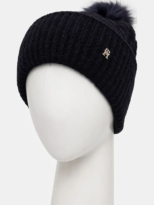 Beanie Frauen Beanie Gestrickt in Blau Farbe