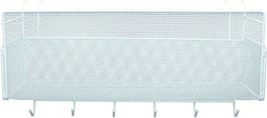 Uncle George Επιτοίχιο Ράφι Μεταλλικό 37x13.5x13εκ. Λευκό