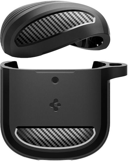 Spigen Rugged Armor Θήκη Σιλικόνης σε Μαύρο χρώμα για Google Pixel Buds Pro