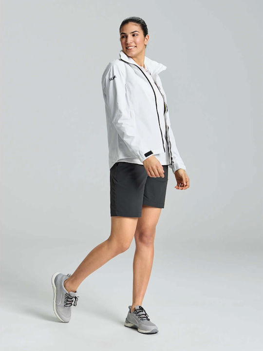 Slam Women's Short Lifestyle Jacket Waterproof for Winter White