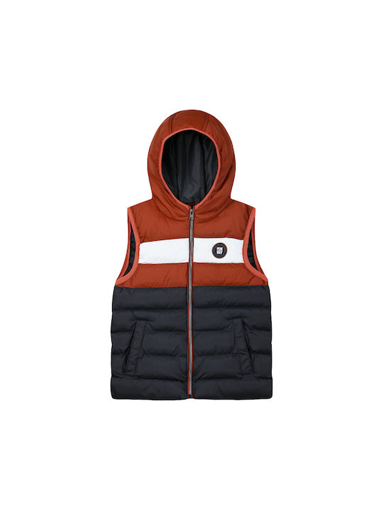 Energiers Kinderjacke Ärmellos mit Kapuze anthracite