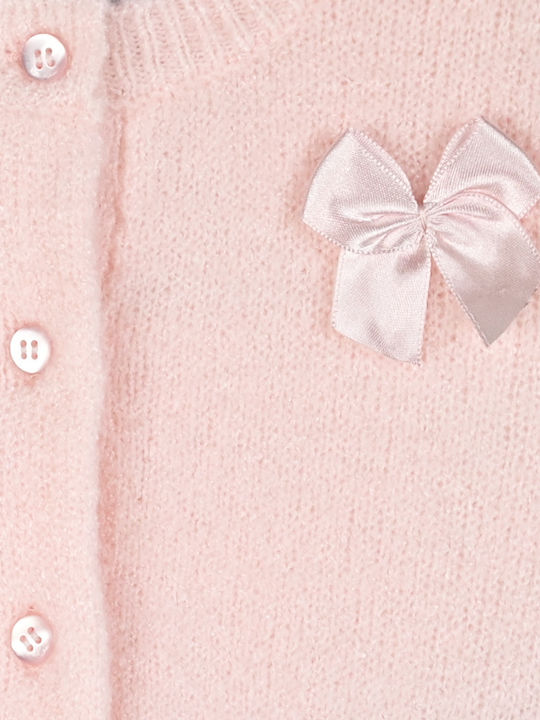 Kinderstrickjacke Gestrickt Rosa