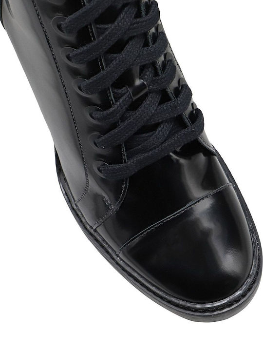 Leather Women's Ankle Boots Black