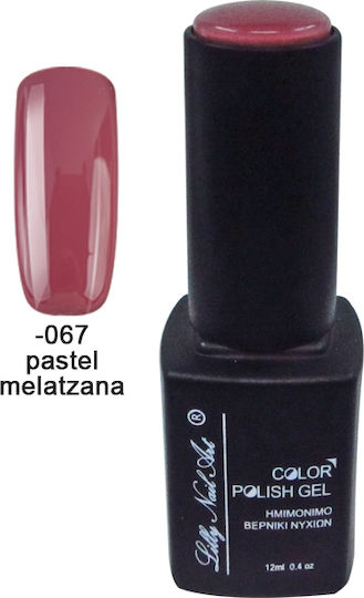 Lilly Nail Art Ημιμόνιμο Βερνίκι Νυχιών Pastel Melatzana 12ml