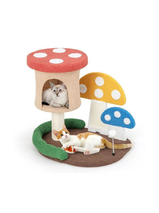 Costway Scratching Post Cat Trees Multicolour 2 levels 60x49x59cm