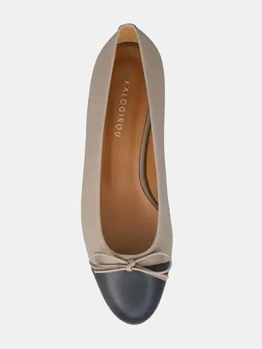 Дамски балетни обувки Black/Taupe