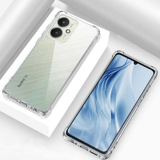 Techsuit Shockproof Clear Umschlag Rückseite Silikon Transparent (Redmi 13C / Poco C65 4G)