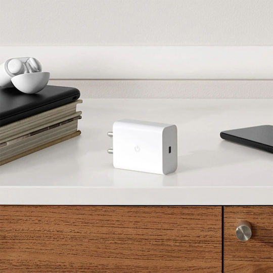 Google Зарядно без кабел с USB-C порт 30W Power Delivery Бял (GA03502-EU)