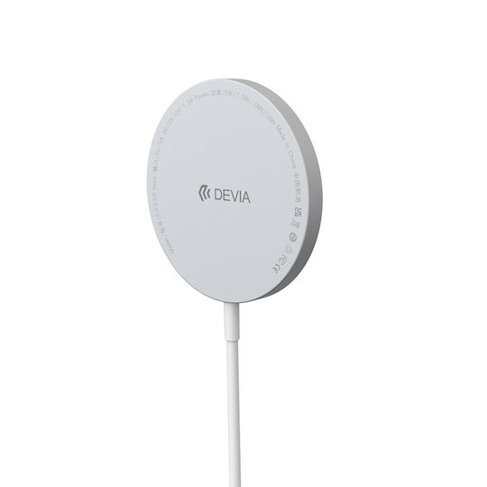 Devia с USB-C порт 10W Quick Charge 2.0 Бял (Smart Series)