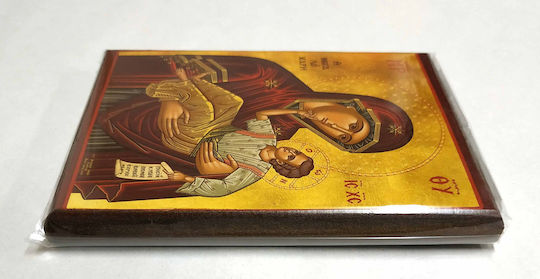 S&K Paper Virgin Mary Holding the Infant Icon 10x14cm