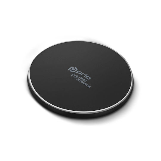 Prio Аσύρματος Зарядно Устройство (Qi Pad) 15W Черно (PWC-1401)