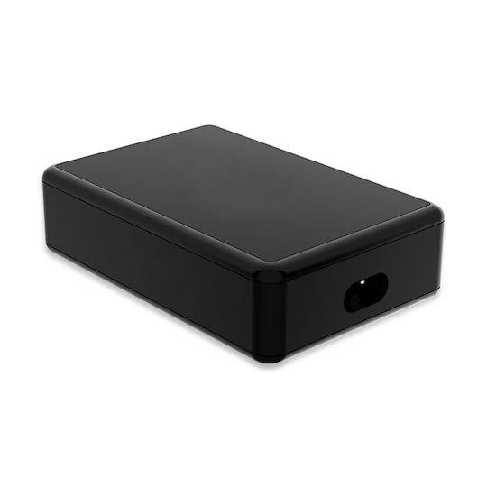 Conceptronic Charging Stand with 3 USB-A Ports and USB-C Port 65W Power Delivery / Quick Charge 3.0 in Black color (OZUL01B)