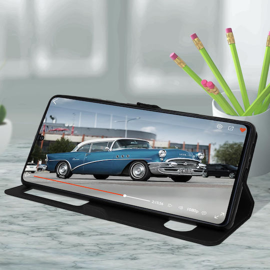 Husă Samsung Galaxy S10 Lite Dual Window Video Stand Negru
