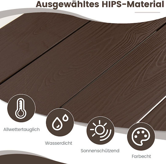 Anhänger Zusammenklappbar 62.5x60x73cm Dark brown Anhänger Zusammenklappbar 62.5x60x73cm Dark brown