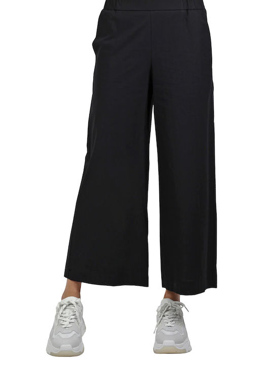 Ottod'ame Women's Fabric Trousers Black