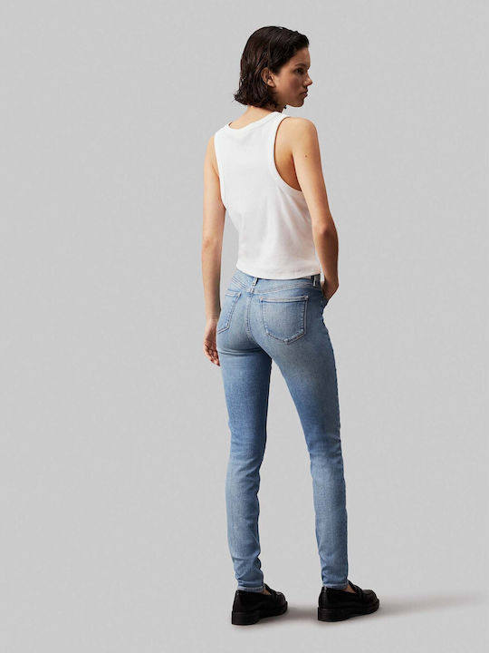 Calvin Klein Women's Jean Trousers Mid Rise in Skinny Fit