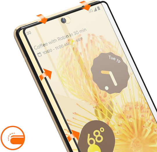 Glass Google Pixel 6 Pro Explosion Proof Hardness 9h Curved Edges Imak Black
